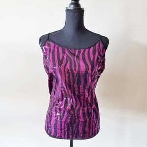 Pink Sequin Tank